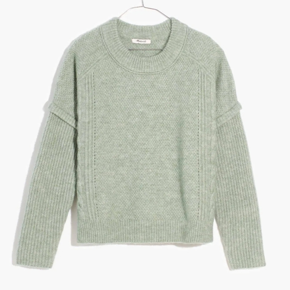 Madewell Plus Cable Havener Pullover Sweater